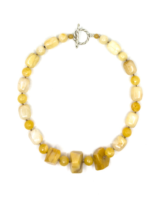 Golden Honey Jade Necklace