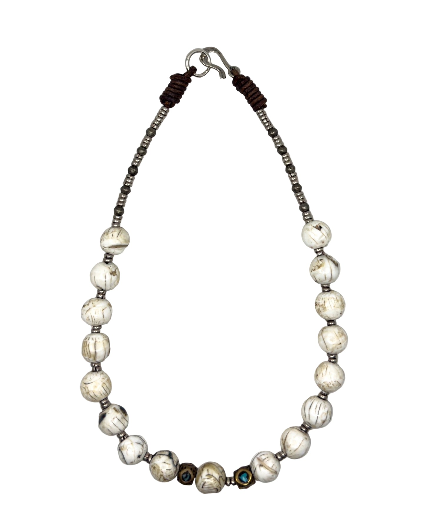 Vintage Naga Conch Bead Necklace