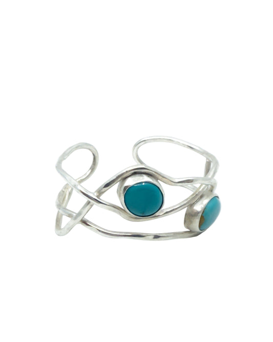 Carico Lake Turquoise and Sterling Silver Bracelet