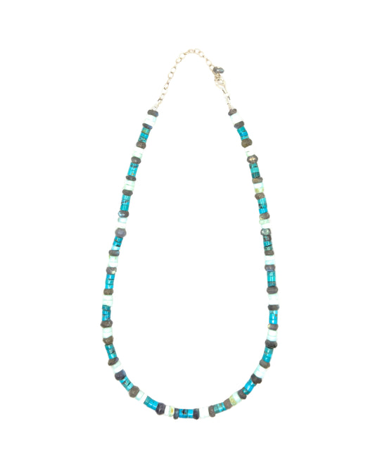 Turquoise, Labradorite & Peruvian Opal Necklace