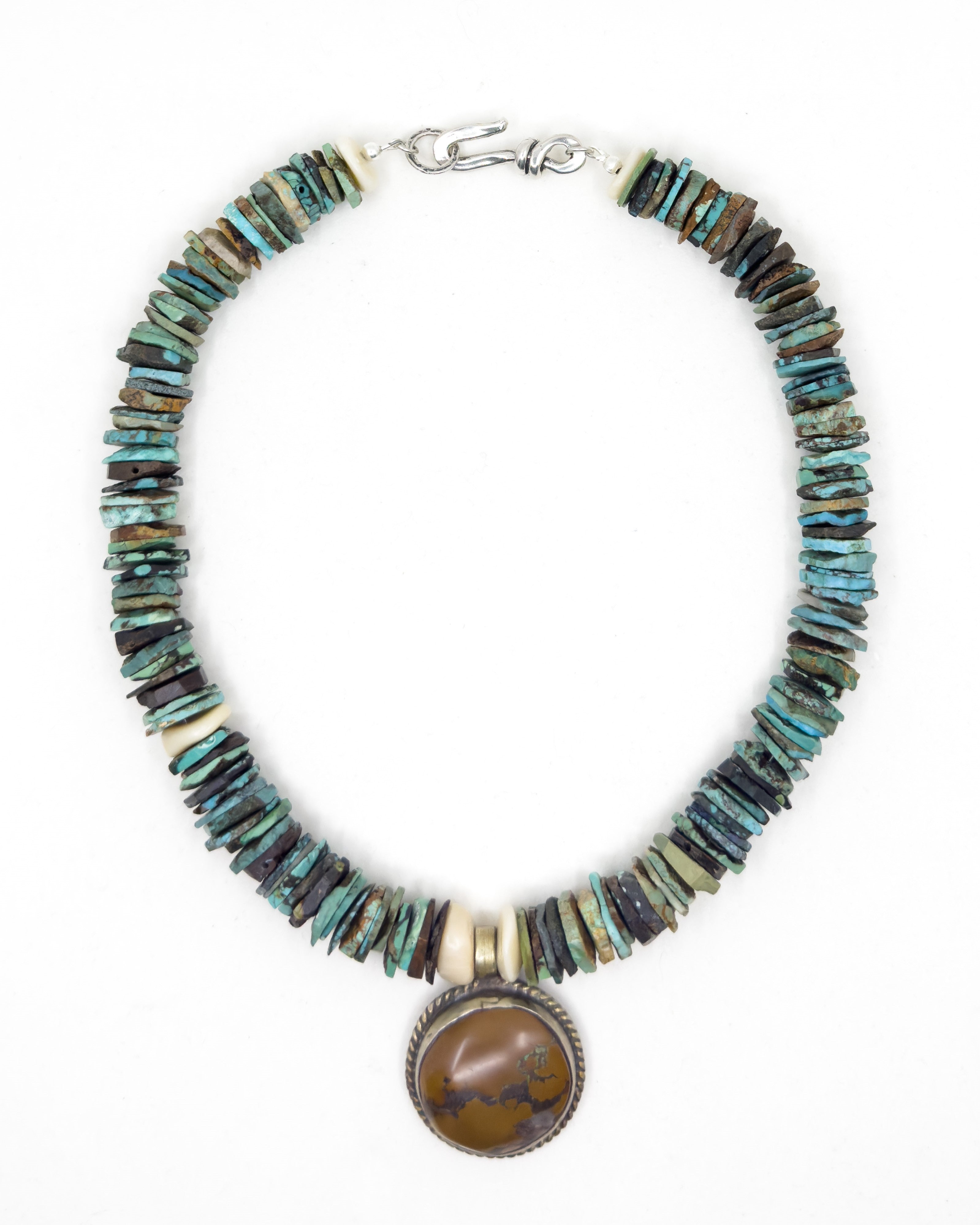 Santorini' // Kingman Turquoise Rein Chain Statement Necklace – Prairie Sky  Jewelry Co