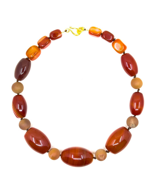 Chunky Carnelian Necklace