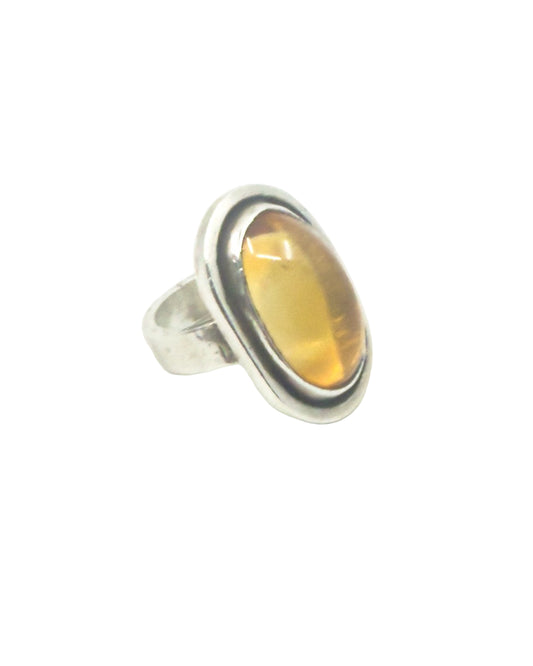 Sterling Silver and Citrine Ring