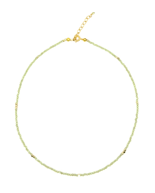 Peridot Beaded Gemstone Necklace