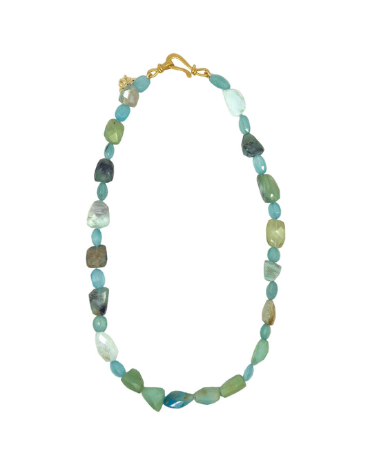 Hand-Knotted Amazonite Gemstone Necklace