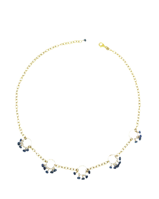 Sapphire and Gold Necklace