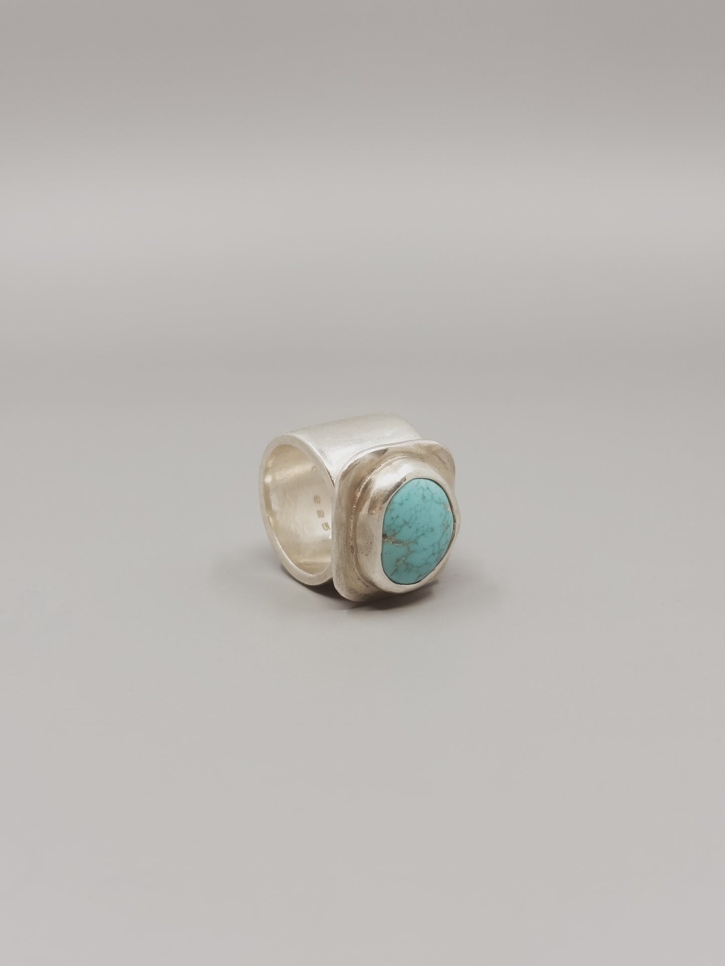 Chunky Sterling Silver and Turquoise Ring