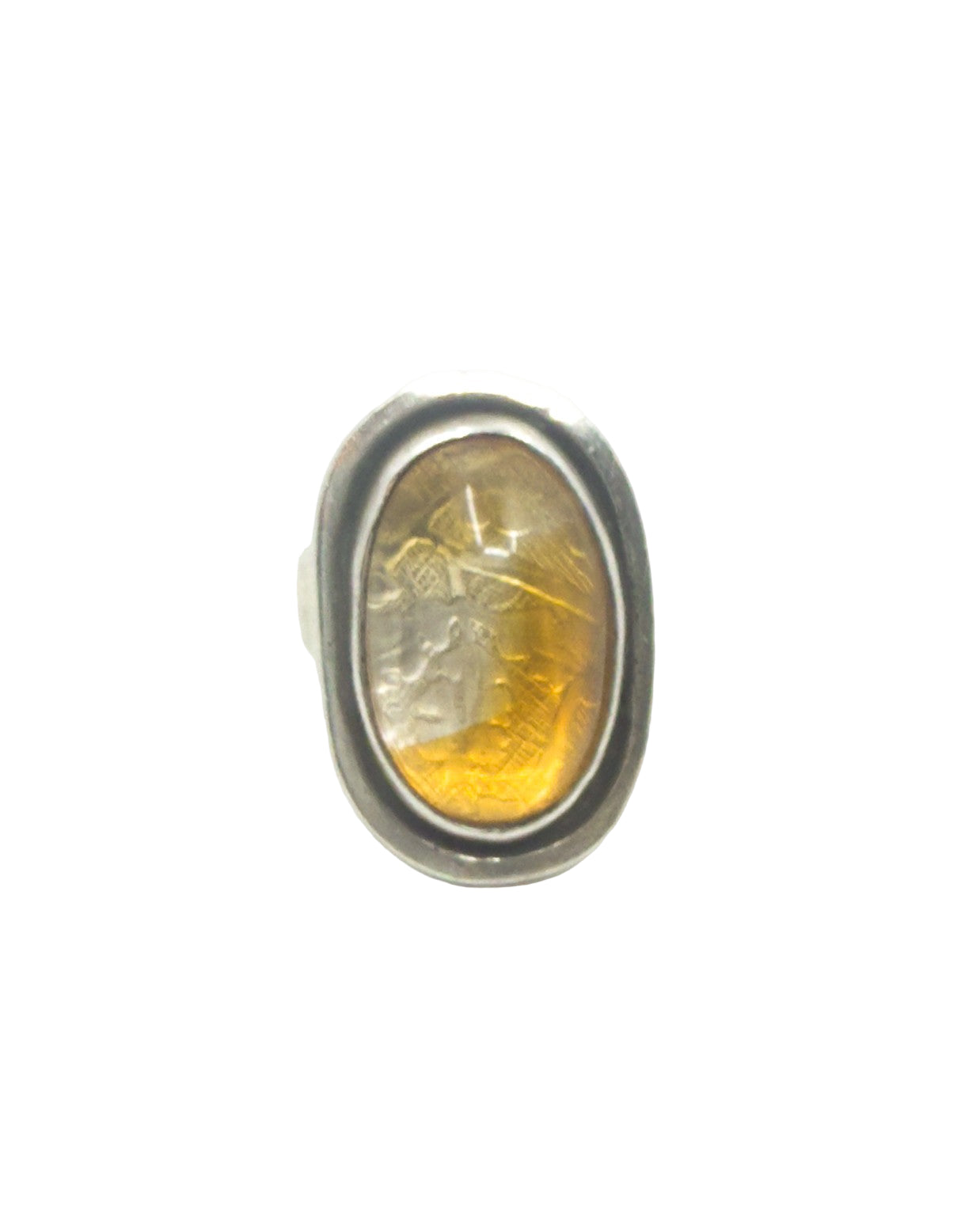 Sterling Silver and Citrine Ring