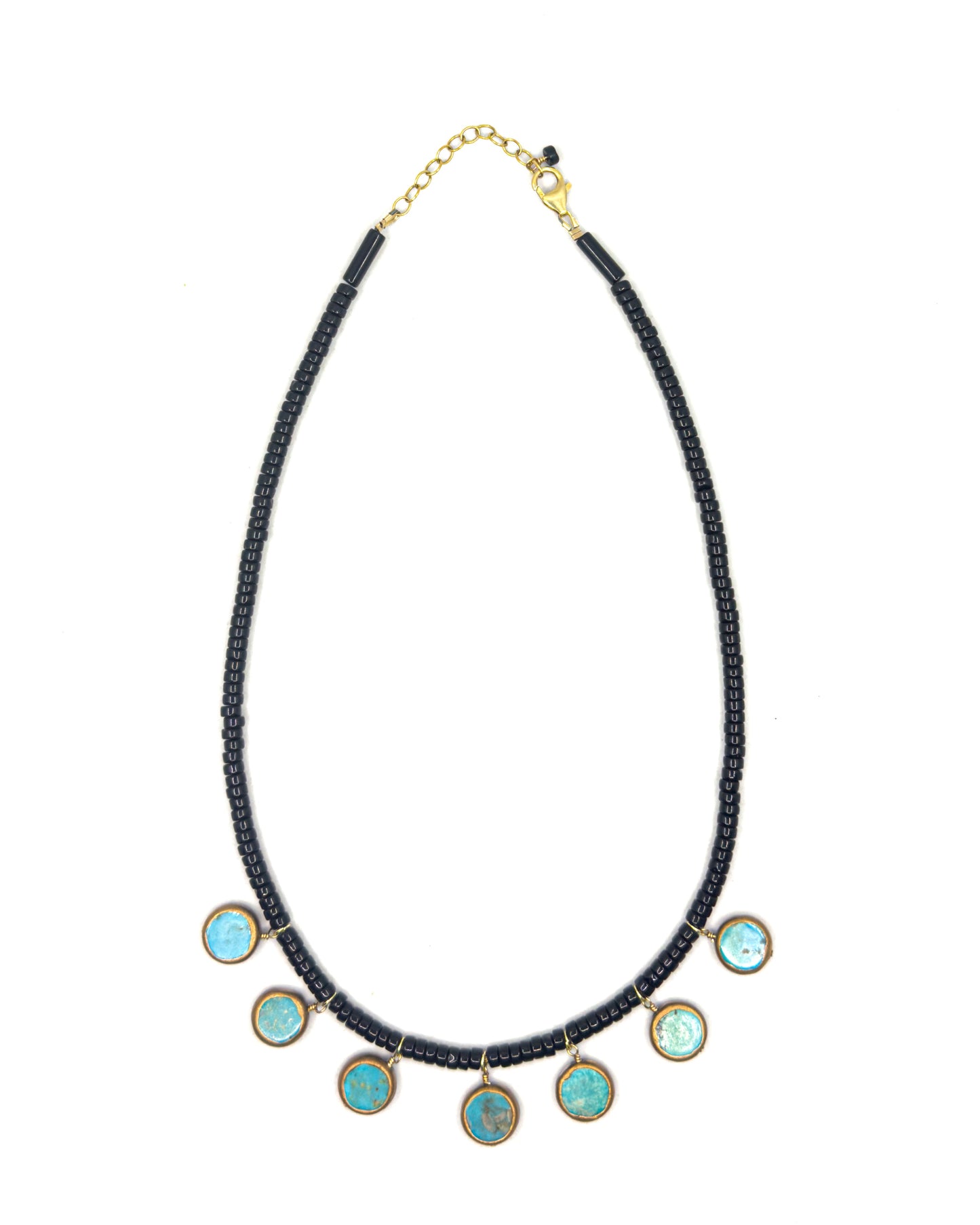 North American Turquoise & Black Onyx Necklace